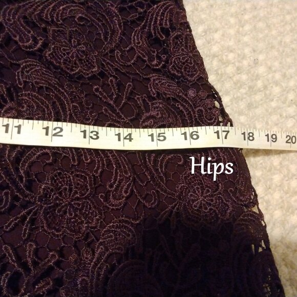 Lauren Ralph Lauren Lace Cocktail Dress 8 Lined Sleeveless Wedding Evening - Picture 15 of 15